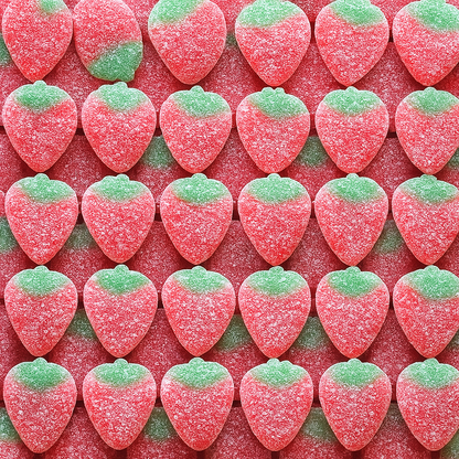 Aardbeien gesuikerd